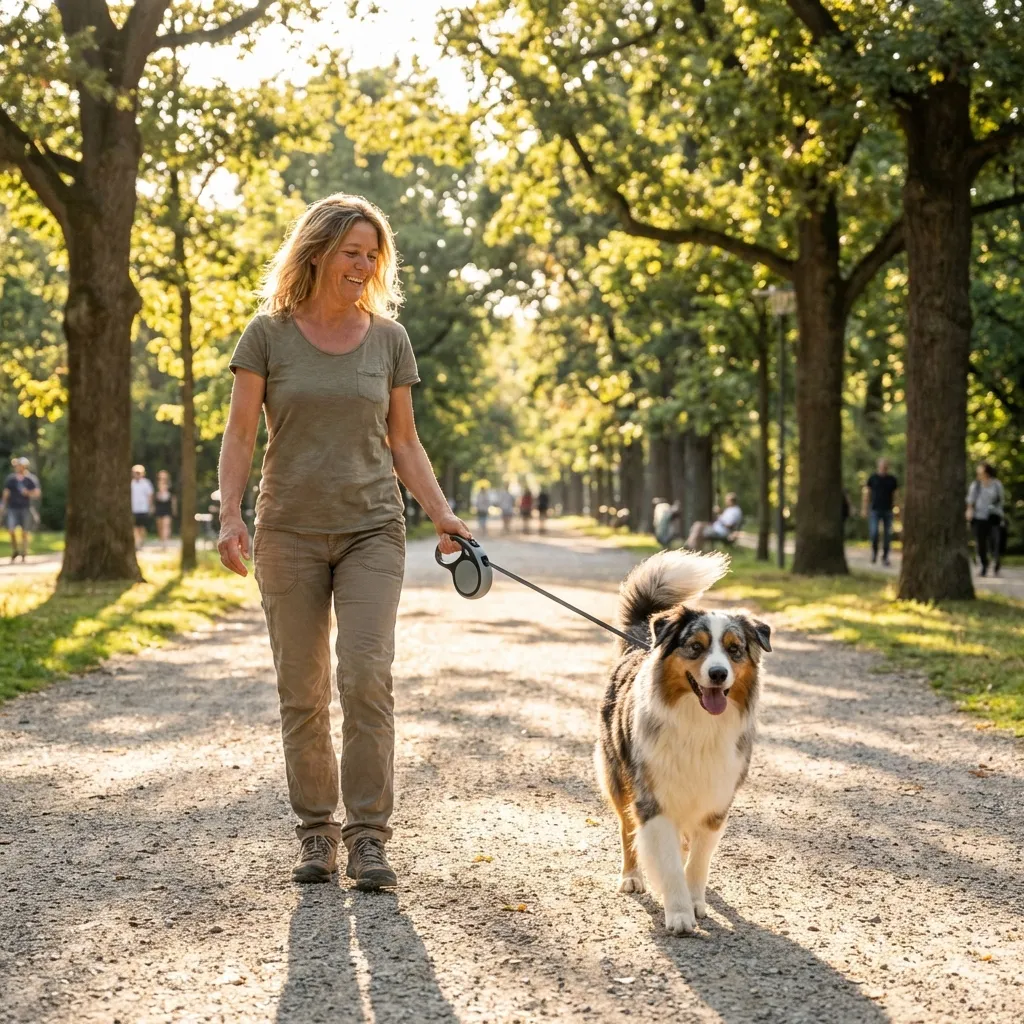 Marche en Laisse : Apprendre à son Berger Australien sans Tirer