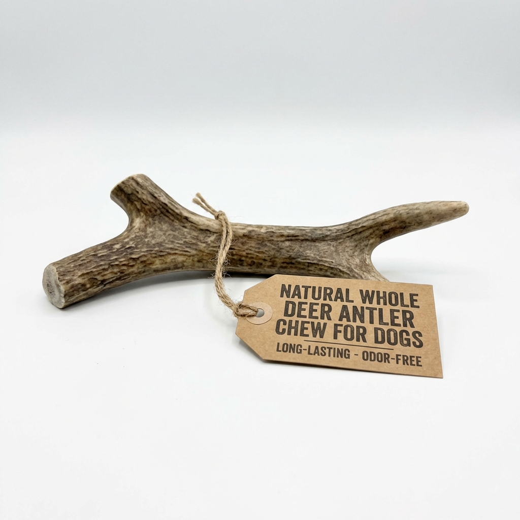 Bois de Cerf Entier Naturel (Taille L)